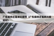 广东麻将还是湖北麻将（广东麻将还是四川麻将好）